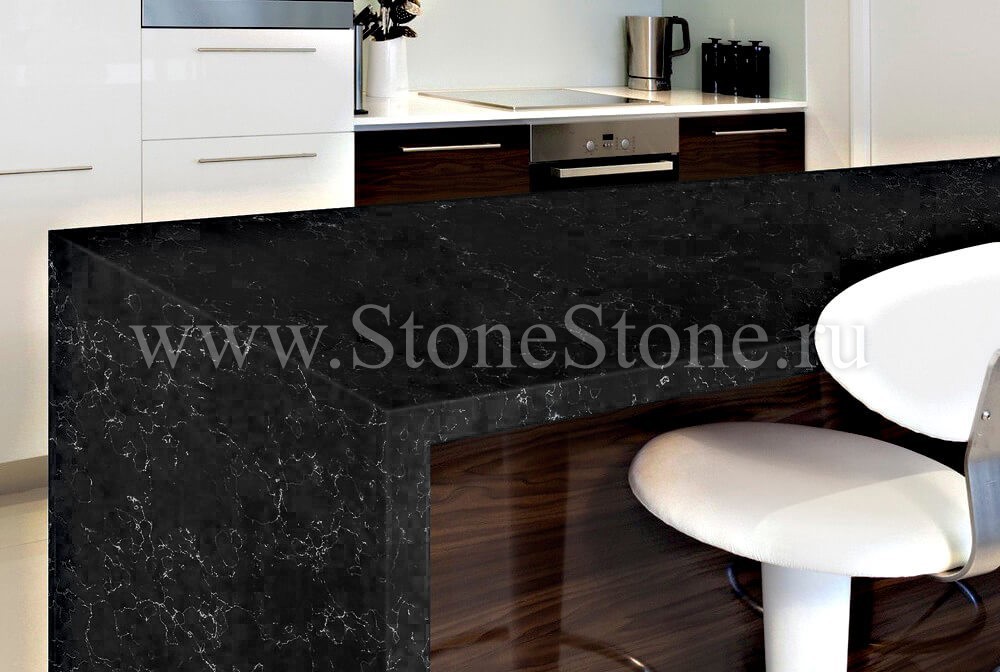 ���������� �� ������ Technistone Crystal Misty Black